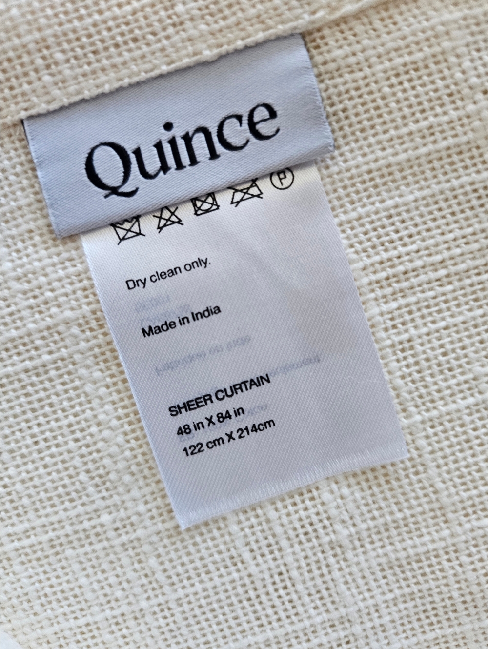 Quince Cotton Sheer Curtain Set (Set of 2) - Picture 6 of 6